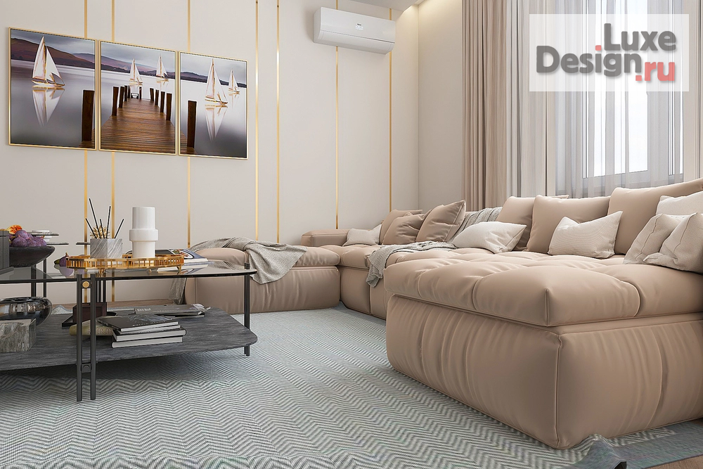 Дизайн интерьера трехкомнатной квартиры "Biscuit interior" (фото 13)