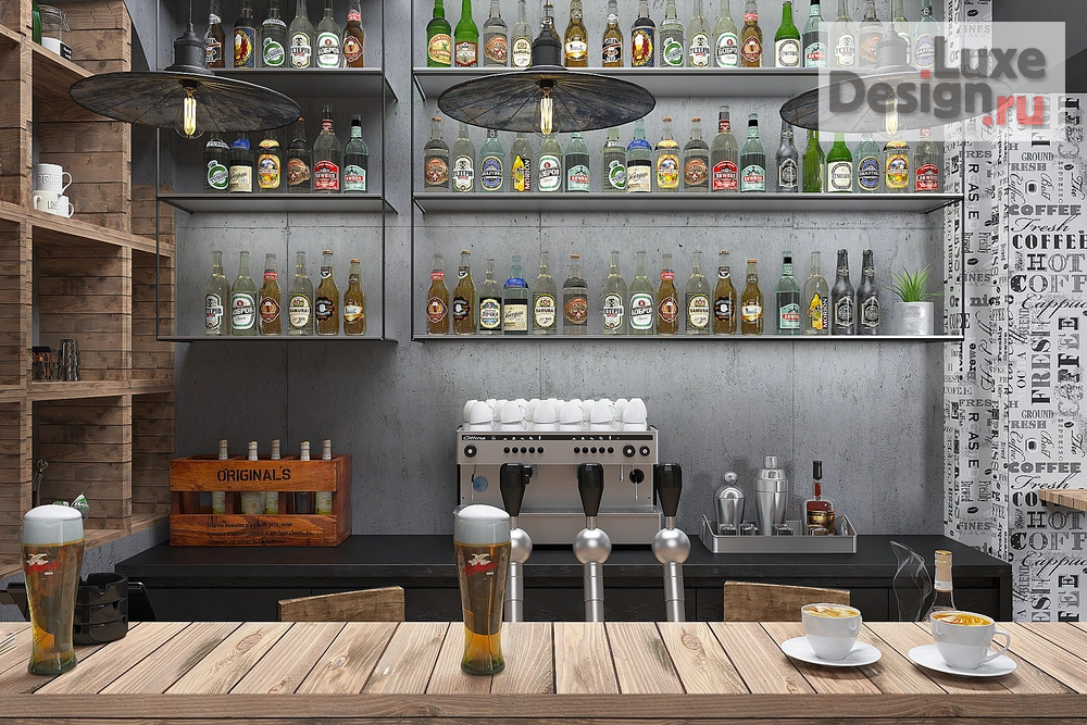 Дизайн интерьера кафе "Пивной Бар на Рождественской." (фото 15)