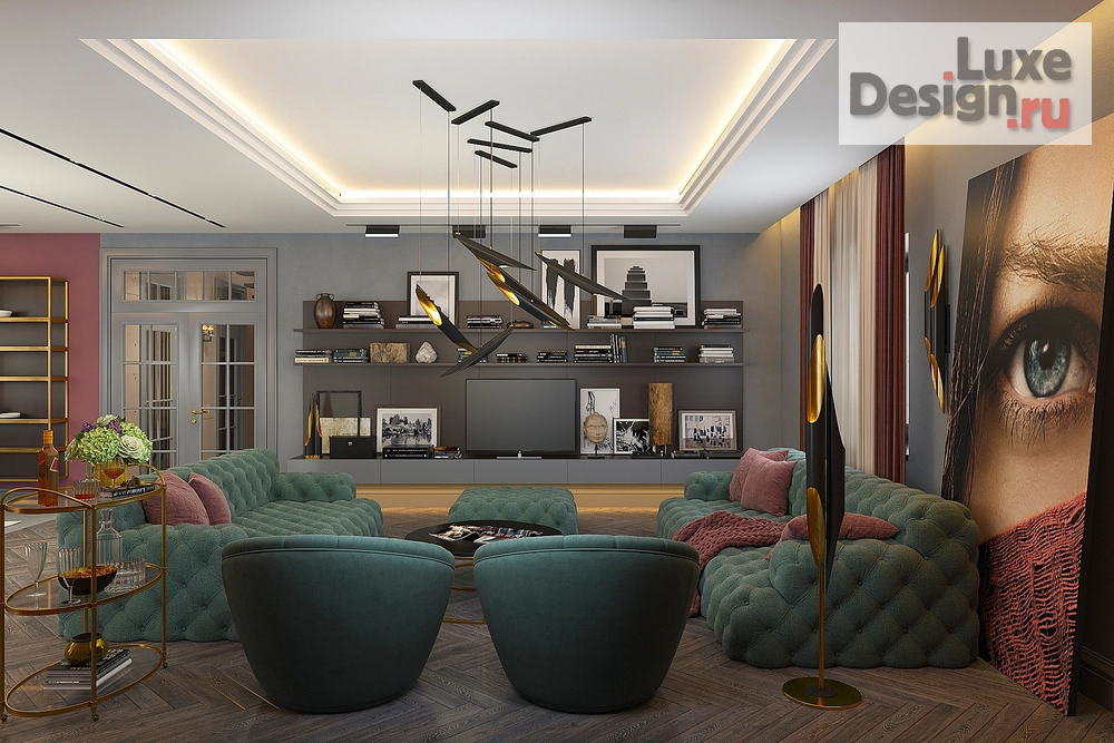 Дизайн интерьера коттеджа " Арлекин" (фото 15)