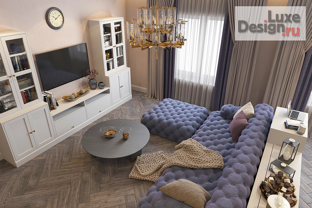 Дизайн интерьера коттеджа "Современная классика" (фото 12)