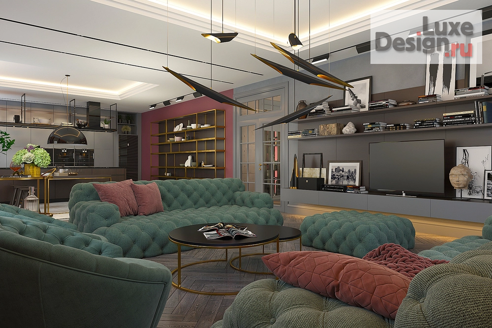 Дизайн интерьера коттеджа " Арлекин" (фото 17)