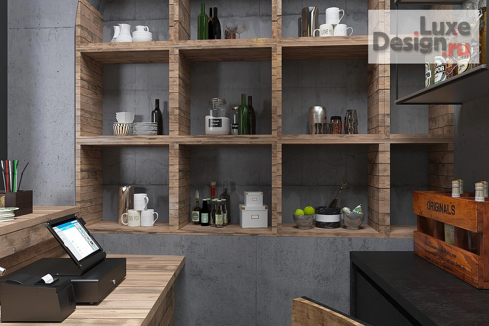 Дизайн интерьера кафе "Пивной Бар на Рождественской." (фото 18)