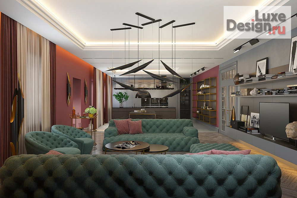 Дизайн интерьера коттеджа " Арлекин" (фото 18)