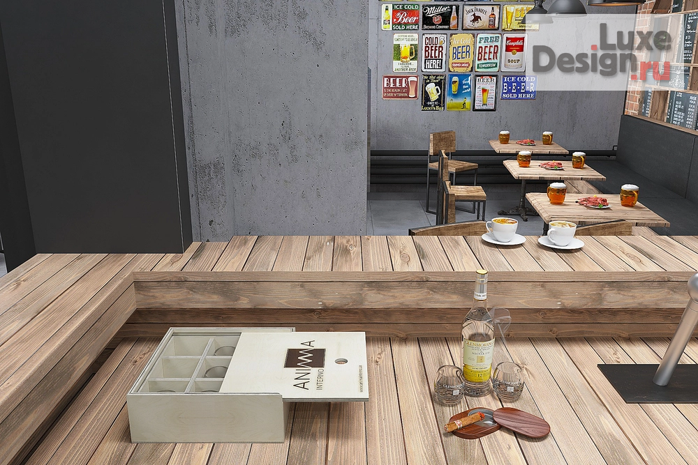 Дизайн интерьера кафе "Пивной Бар на Рождественской." (фото 19)