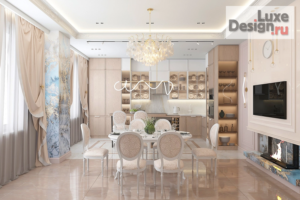 Дизайн интерьера коттеджа "Savoy" (фото 1)