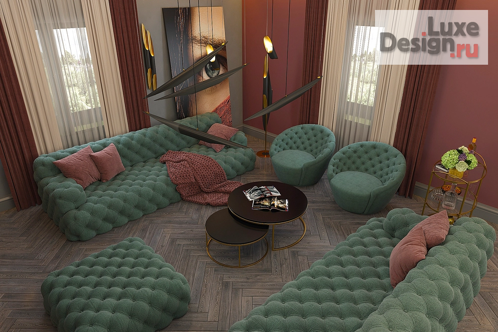 Дизайн интерьера коттеджа " Арлекин" (фото 21)