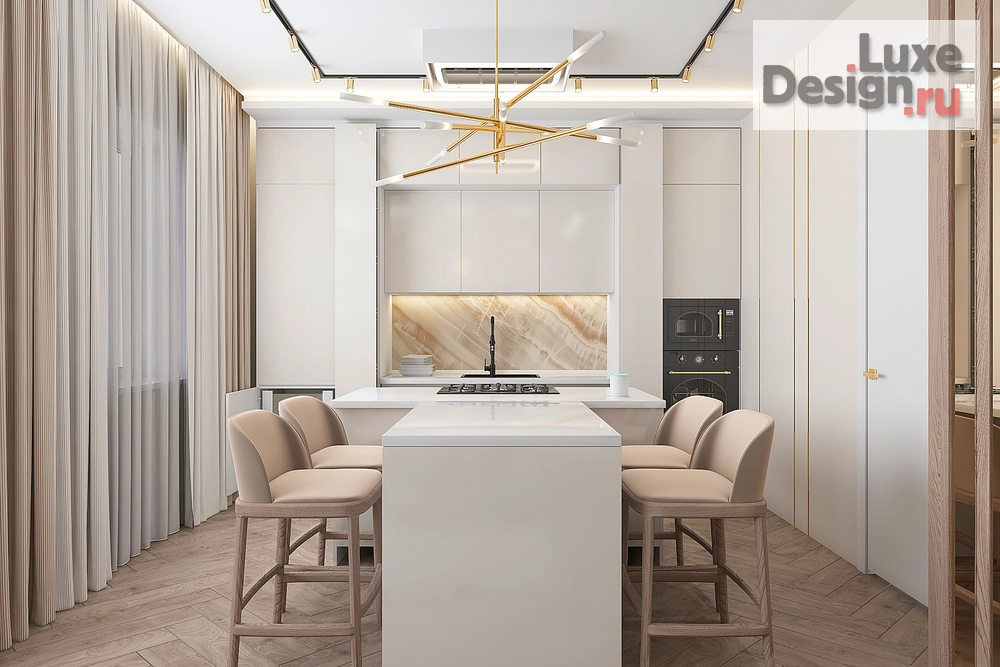 Дизайн интерьера трехкомнатной квартиры "Biscuit interior" (фото 9)