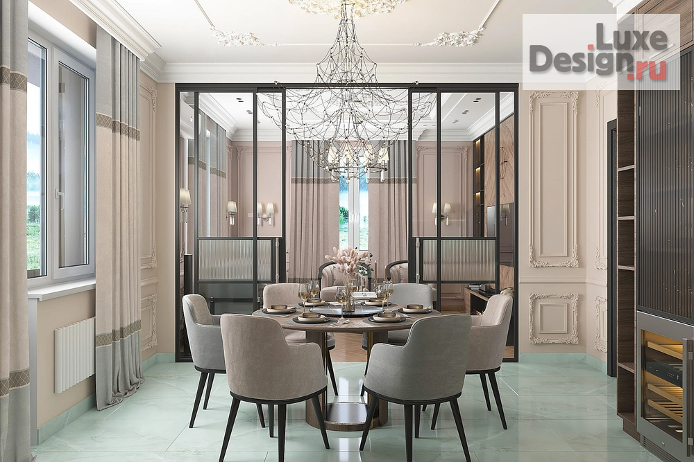 Дизайн интерьера коттеджа "Грация" (фото 9)