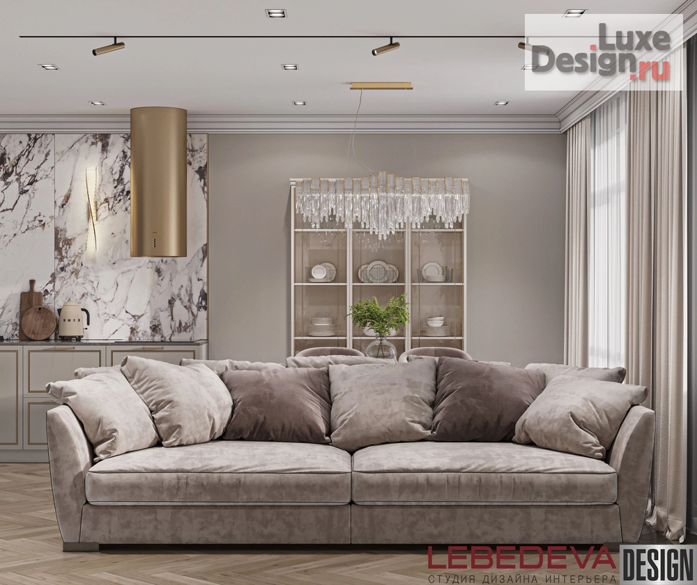 Дизайн интерьера трехкомнатной квартиры "КВАРТИРА 87  М.КВ. " (фото 11)