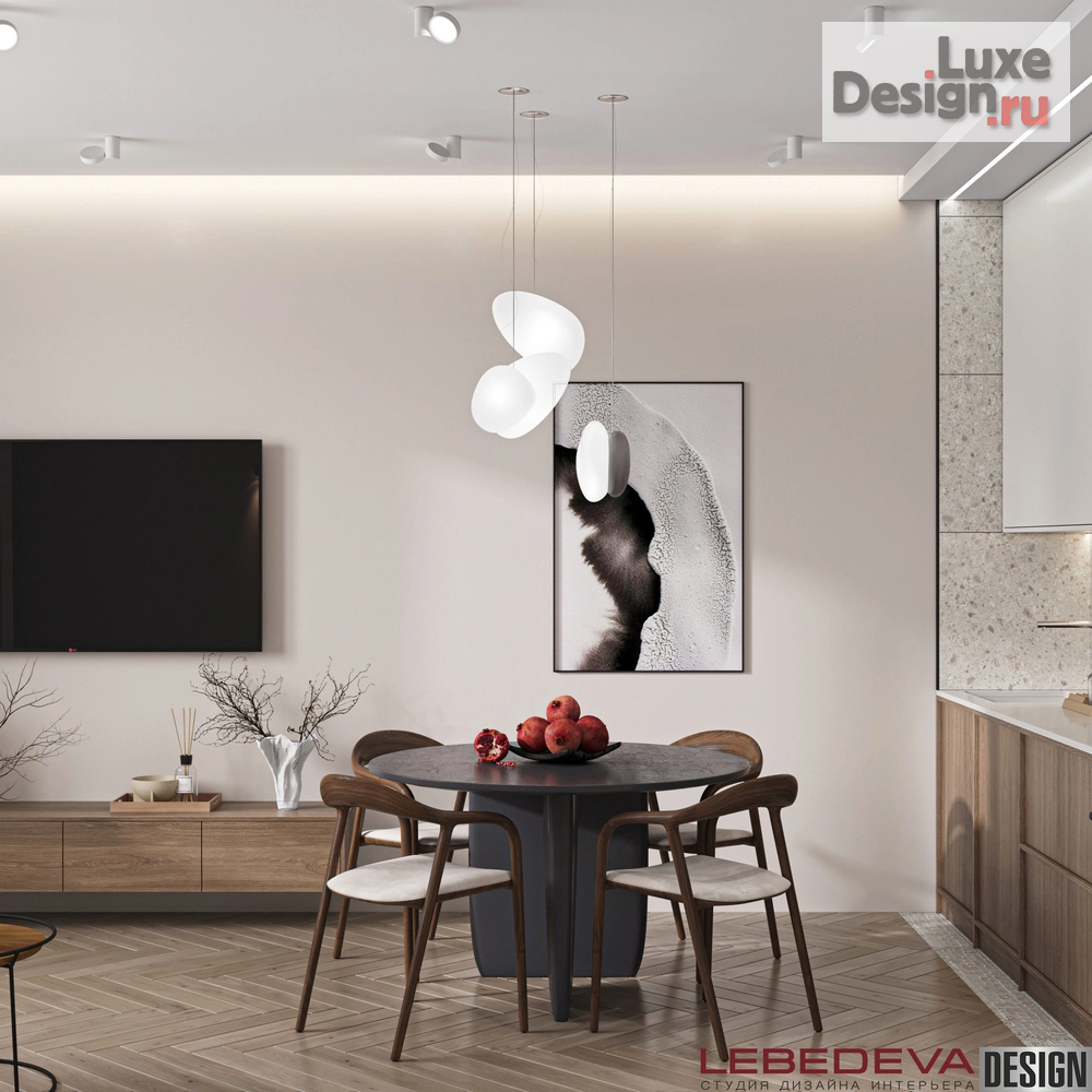 Дизайн интерьера трехкомнатной квартиры "КВАРТИРА В ПОДМОСКОВЬЕ 62 М.КВ." (фото 13)