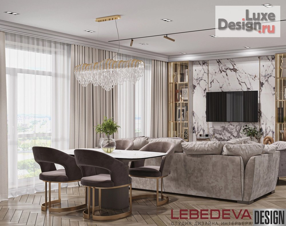 Дизайн интерьера трехкомнатной квартиры "КВАРТИРА 87  М.КВ. " (фото 8)