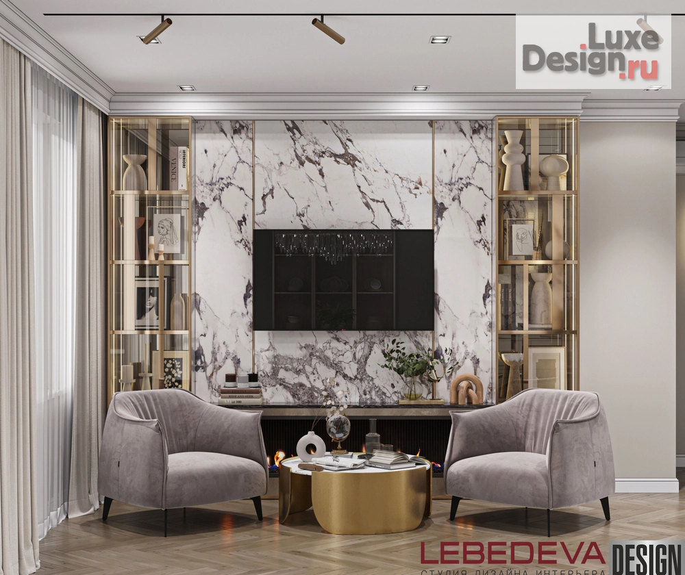 Дизайн интерьера трехкомнатной квартиры "КВАРТИРА 87  М.КВ. " (фото 1)