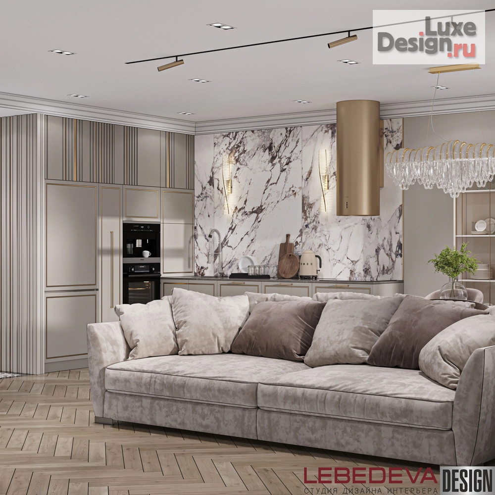 Дизайн интерьера трехкомнатной квартиры "КВАРТИРА 87  М.КВ. " (фото 4)