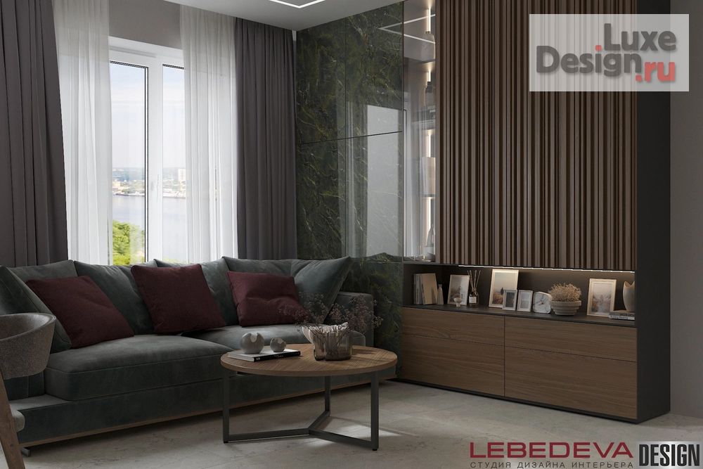 Дизайн интерьера четырехкомнатной квартиры "КВАРТИРА 85 М.КВ. ГОРОД МОСКВА" (фото 2)