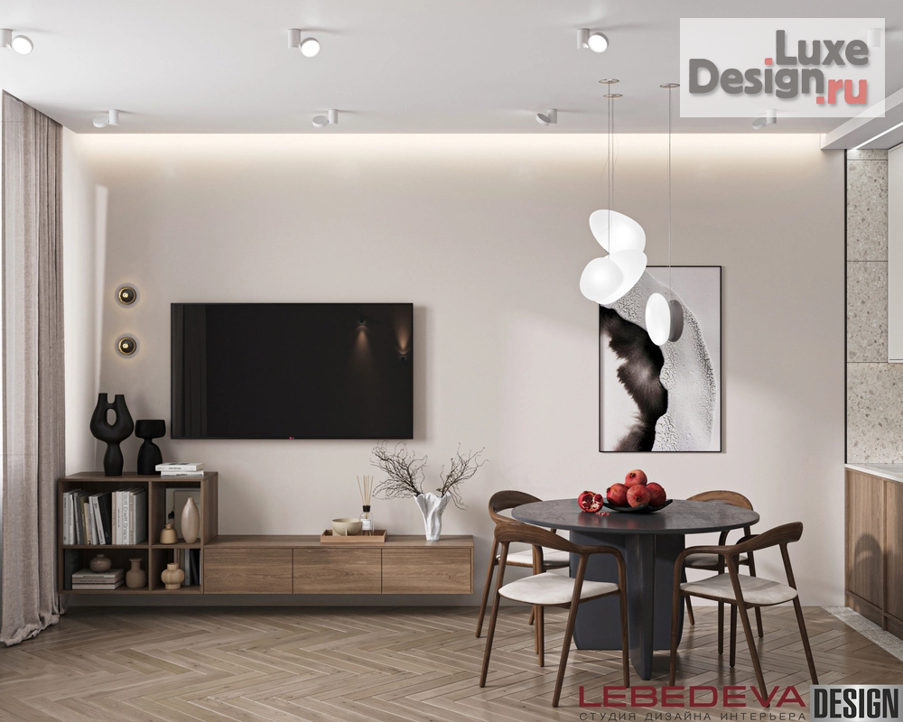 Дизайн интерьера трехкомнатной квартиры "КВАРТИРА В ПОДМОСКОВЬЕ 62 М.КВ." (фото 5)