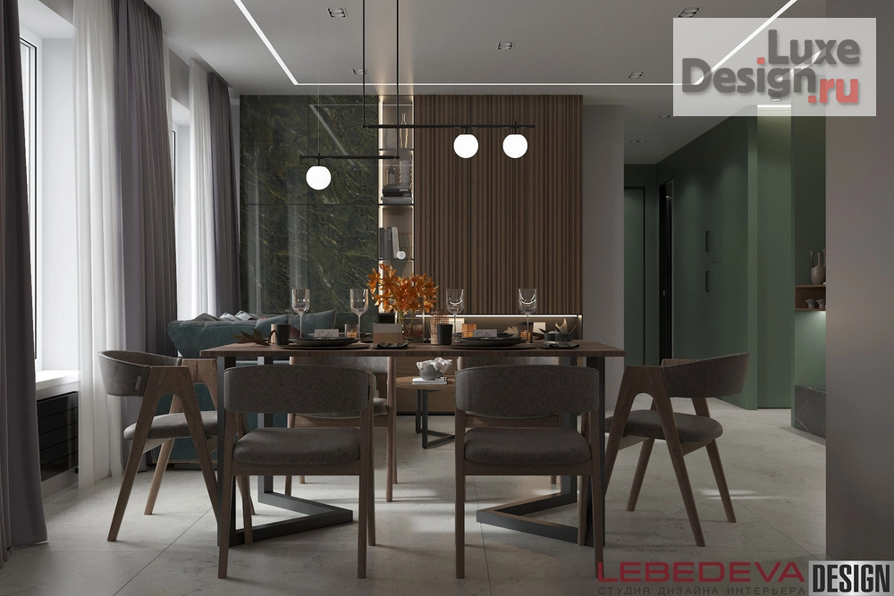 Дизайн интерьера четырехкомнатной квартиры "КВАРТИРА 85 М.КВ. ГОРОД МОСКВА" (фото 4)