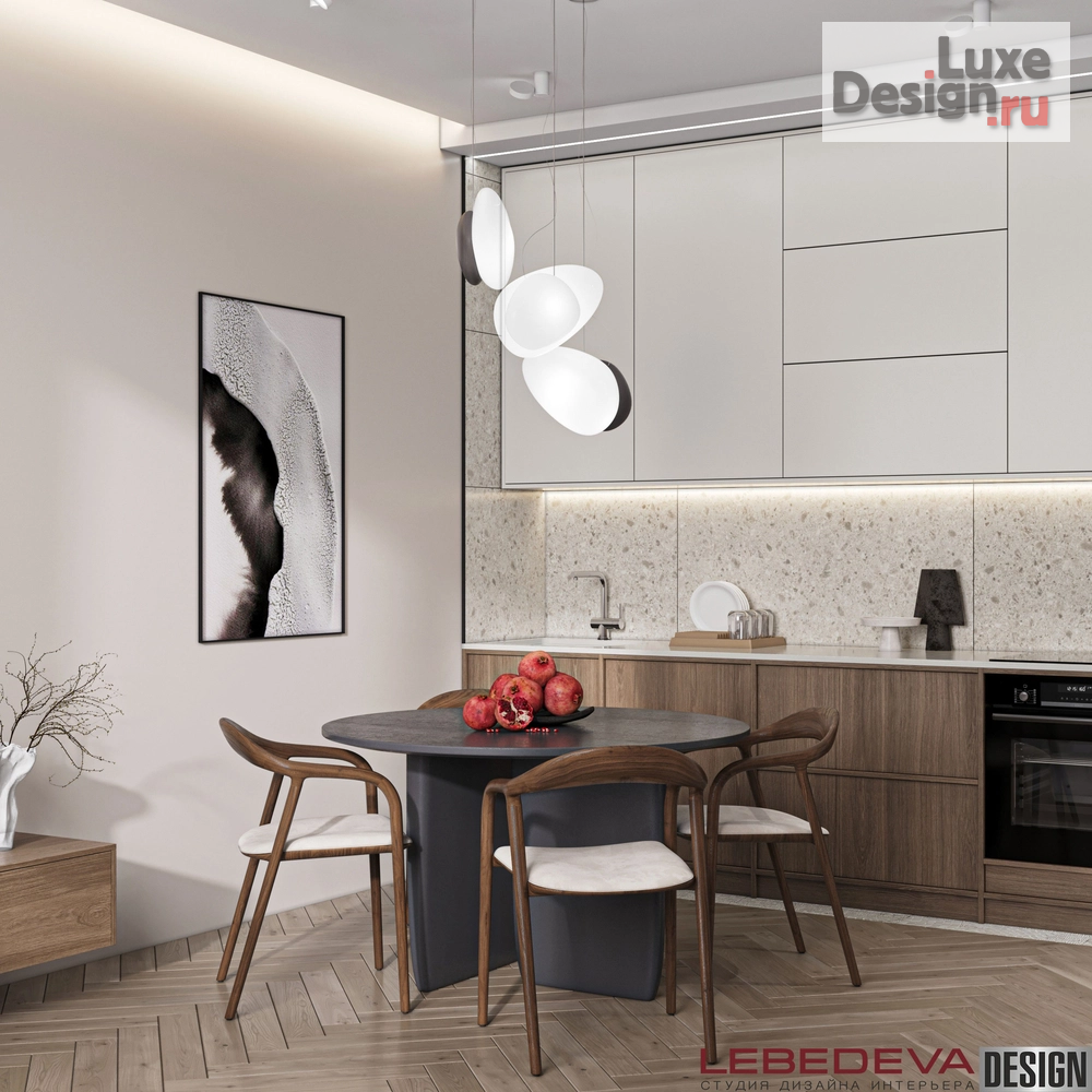 Дизайн интерьера трехкомнатной квартиры "КВАРТИРА В ПОДМОСКОВЬЕ 62 М.КВ." (фото 7)