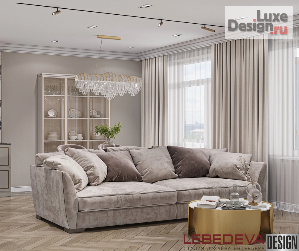 Дизайн интерьера трехкомнатной квартиры "КВАРТИРА 87  М.КВ. " (фото 5)