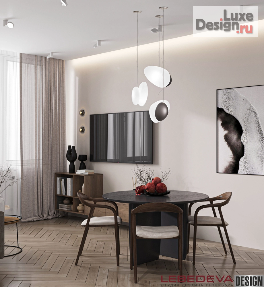 Дизайн интерьера трехкомнатной квартиры "КВАРТИРА В ПОДМОСКОВЬЕ 62 М.КВ." (фото 8)