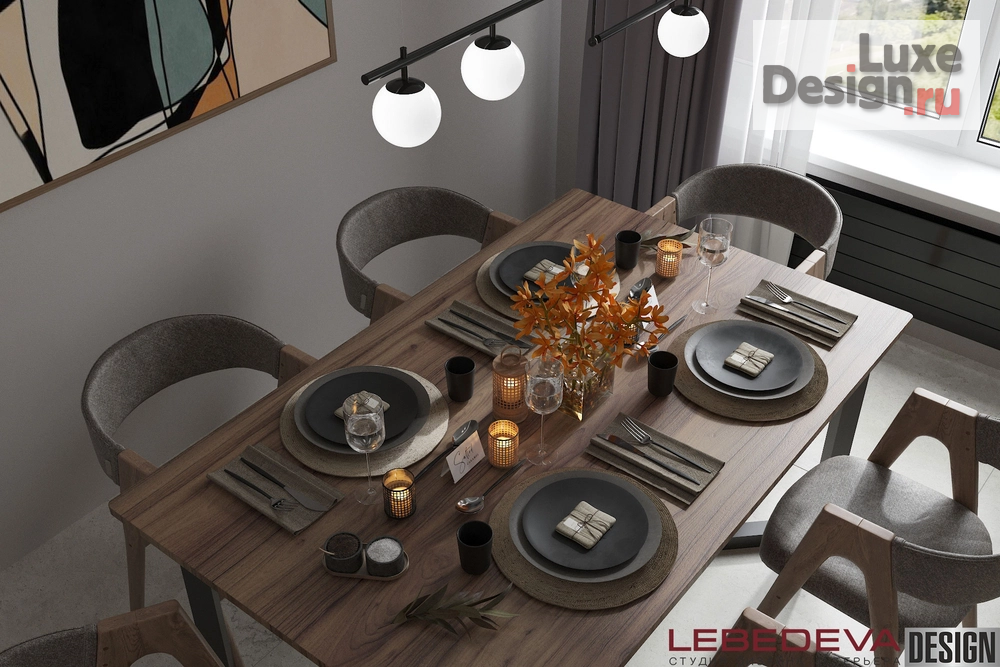 Дизайн интерьера четырехкомнатной квартиры "КВАРТИРА 85 М.КВ. ГОРОД МОСКВА" (фото 8)