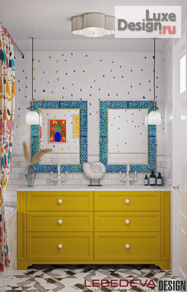 Дизайн интерьера ванной "ДЕТСКАЯ ВАННАЯ КОМНАТА" (фото 1)