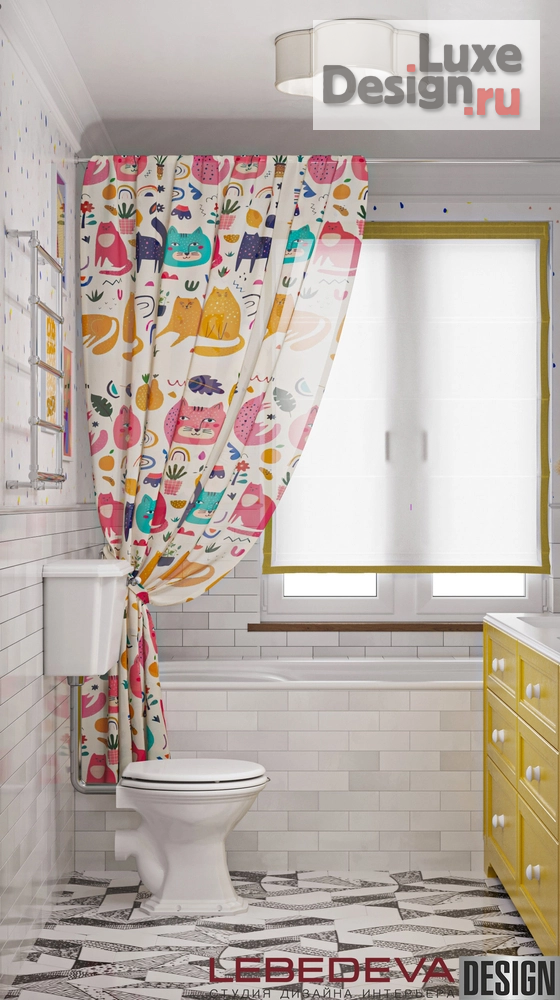 Дизайн интерьера ванной "ДЕТСКАЯ ВАННАЯ КОМНАТА" (фото 3)