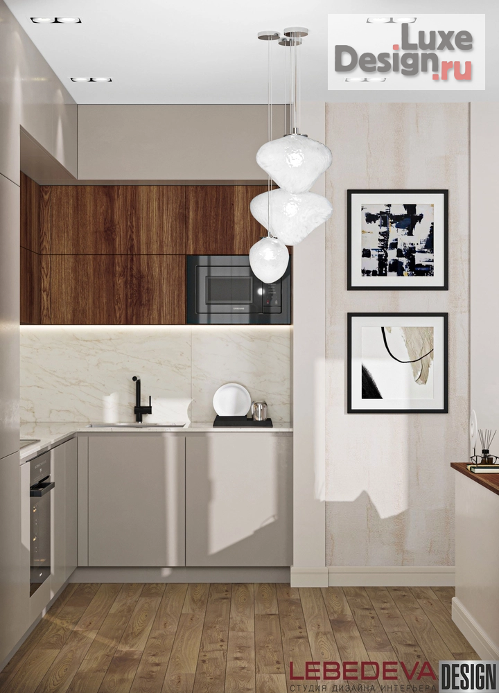 Дизайн интерьера трехкомнатной квартиры "КВАРТИРА В ПОДМОСКОВЬЕ  67 М.КВ." (фото 16)