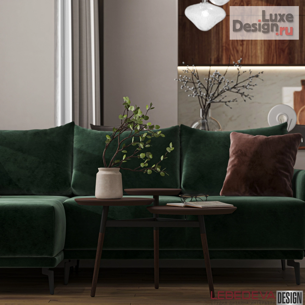 Дизайн интерьера трехкомнатной квартиры "КВАРТИРА В ПОДМОСКОВЬЕ  67 М.КВ." (фото 8)