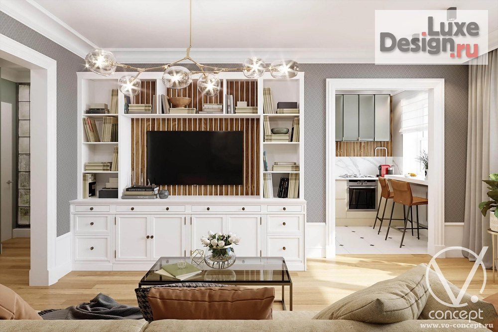 Дизайн интерьера двухкомнатной квартиры "Скандинавские ноты" (фото 3)