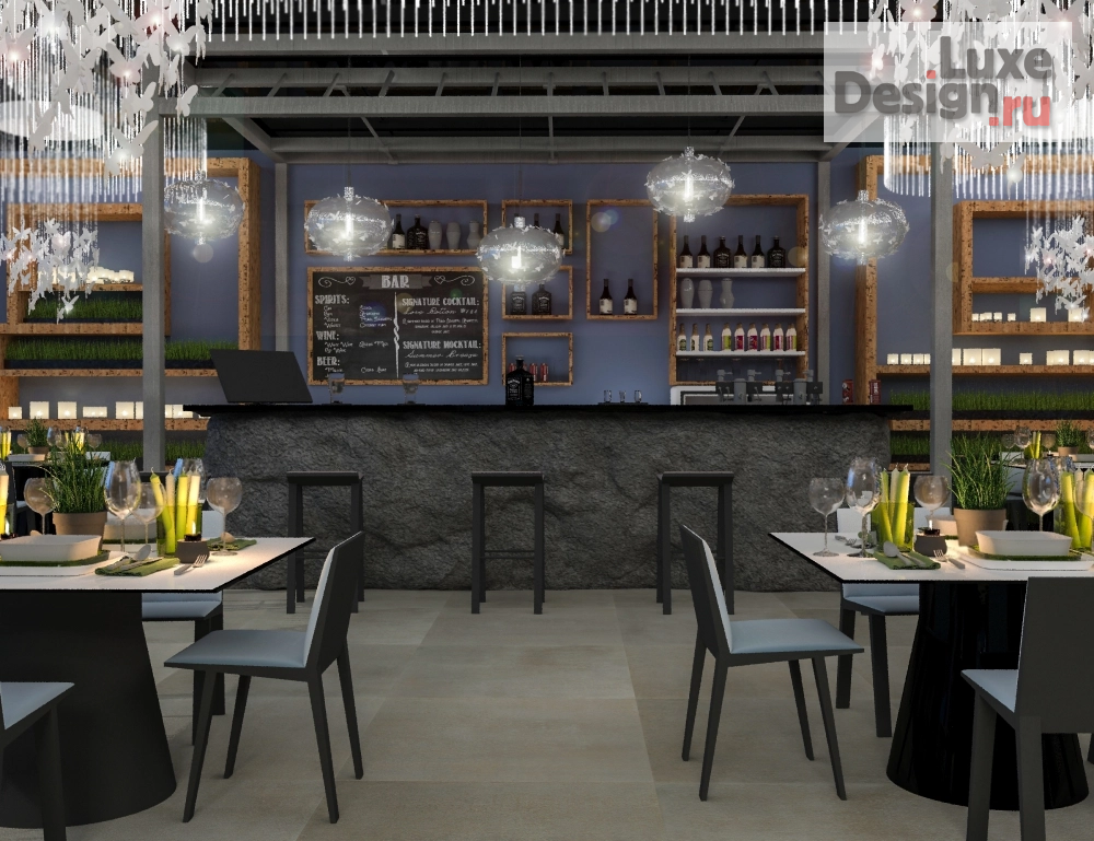 Дизайн интерьера ресторана " Four seasons Spain" (фото 8) от дизайнера Анна Каблучкова Дизайн интерьера ресторана " Four seasons Spain" (фото 8)