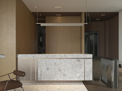 Дизайн интерьера офиса в Москве "Якорная"