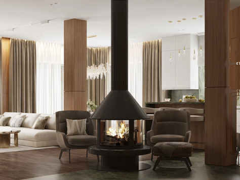 Дизайн интерьера загородного дома в Москве "Проект загородного дома"