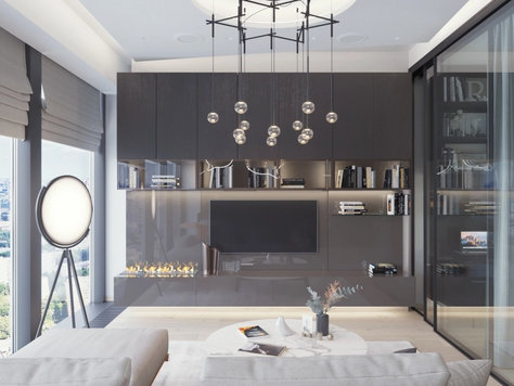 Дизайн интерьера апартаментов в Москве "Апартаменты в ЖК Нева Тауерс"