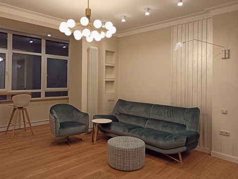 Дизайн интерьера двухкомнатной квартиры в Москве "Современная классика"