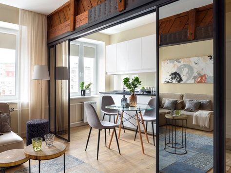 Дизайн интерьера в Москве "Реализация двухкомнатной квартиры в Малом Гнездниковском переулке"