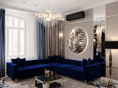 Дизайн интерьера в Москве "BLUE INFINITY"