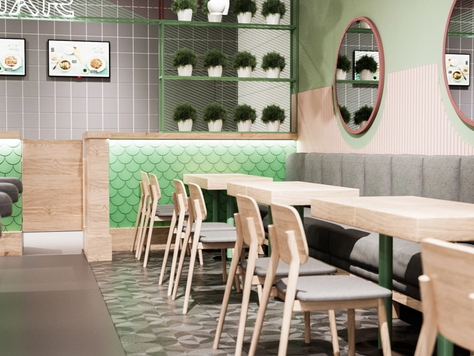 Дизайн интерьера ресторана в Москве "Суши бар в Москве"