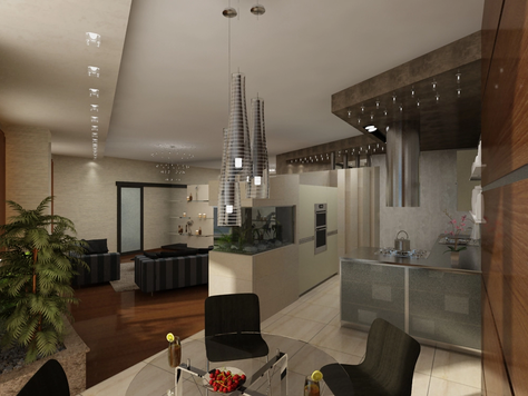 Дизайн интерьера в Москве "Квартира на Никонова"