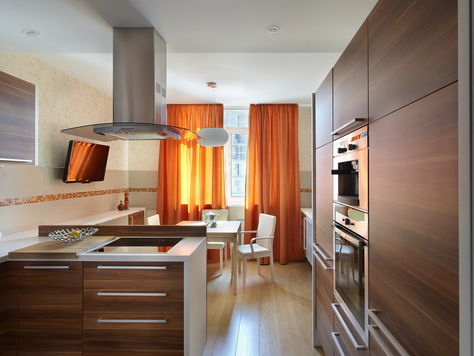 Дизайн интерьера двухкомнатной квартиры в Москве "Яркая и тёплая квартира в Екатеринбурге"