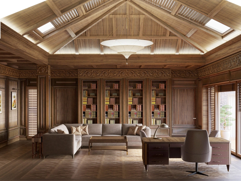 Дизайн интерьера в Москве "Кабинет"