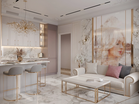 Дизайн интерьера в Москве "Квартира в ЖК Крылья"