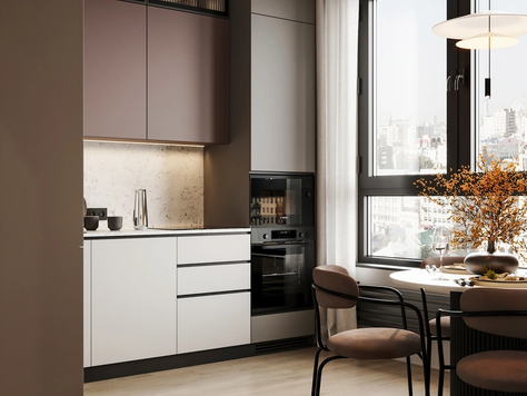 Дизайн интерьера двухкомнатной квартиры в Москве "Проект в ЖК Талисман"