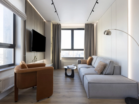 Дизайн интерьера двухкомнатной квартиры в Москве "Реализация проекта в ЖК Талисман"