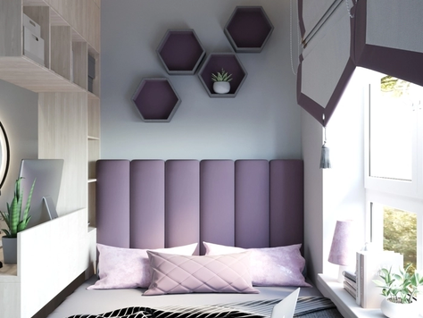 Дизайн интерьера в Москве "Комната для девочки-подростка."