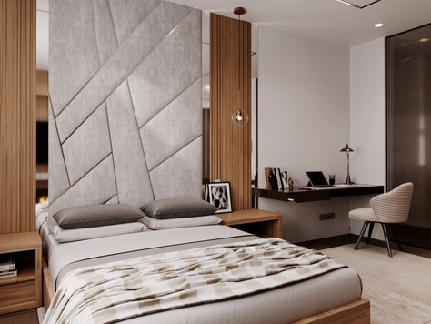 Дизайн интерьера квартиры-студии в Москве "Интерьер  в современном стиле с элементами минимализма. "