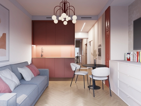 Дизайн интерьера в Москве "Холланд Парк — квартира 27 м², Москва"