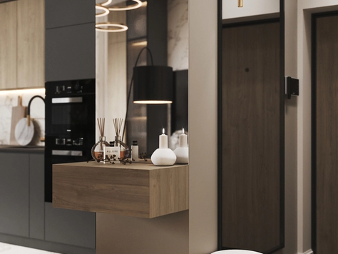 Дизайн интерьера прихожей в Москве "Дизайн интерьера прихожей в ЖК Кутузовград от Yarasheva Studio Design Interior"