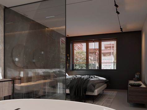 Дизайн интерьера в Москве "Дизайн квартиры студии"