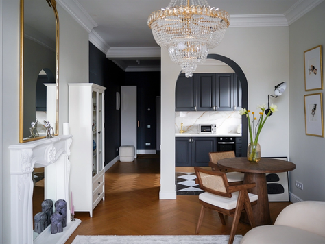 Дизайн интерьера в Москве "Квартира во французском стиле."