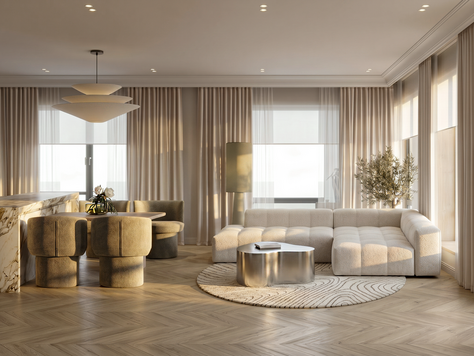 Дизайн интерьера в Москве "ЖК Golden City"